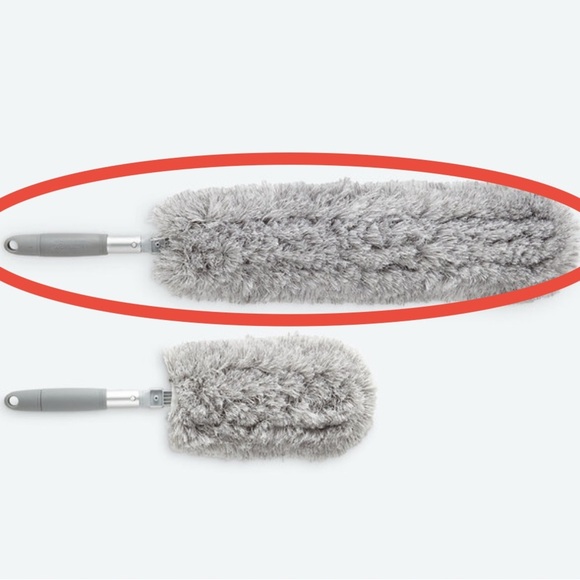 Norwex Mini Duster Wand. Dual sided removable sleeve, brush in handle reuse - Picture 5 of 5